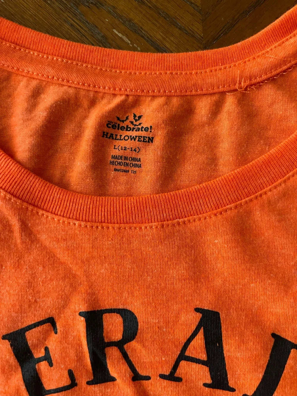 Literally Dead Graphic Short Sleeve Tee - Women's Orange Halloween Top